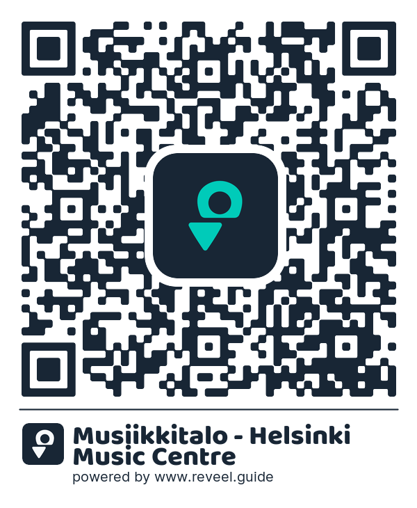 Image of the QR linking to the Musiikkitalo - Helsinki Music Centre