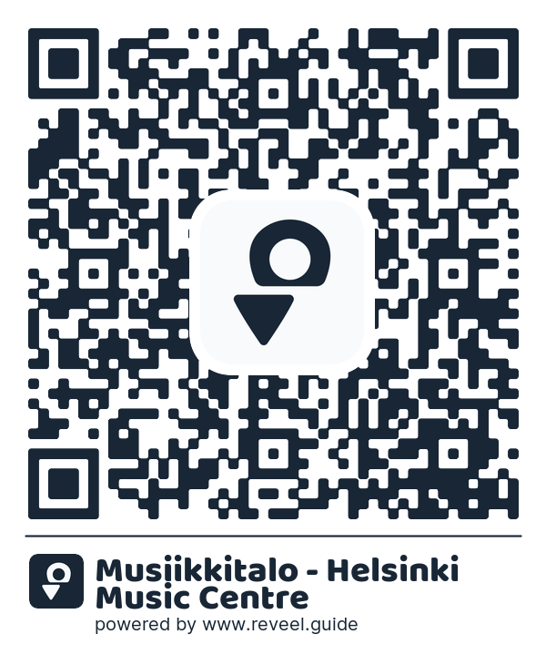 Image of the QR linking to the Musiikkitalo - Helsinki Music Centre