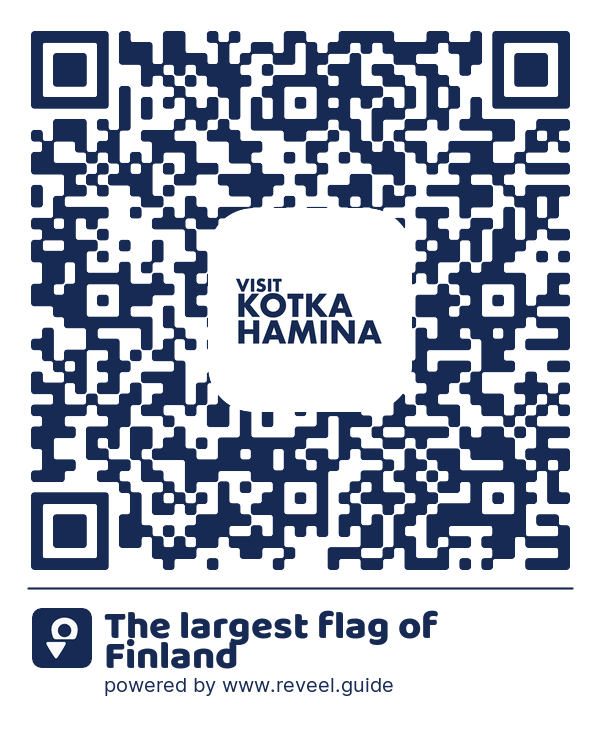 Image of the QR linking to the Finlands största flagga