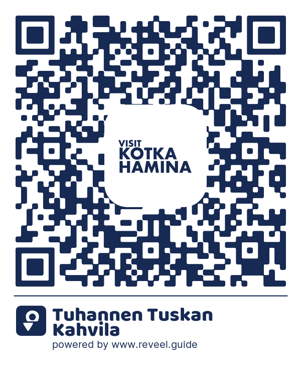 Image of the QR linking to the Tuhannen Tuskan Kahvila