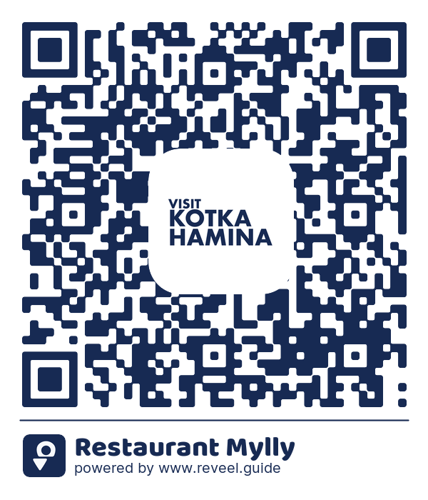 Image of the QR linking to the Restaurant Mylly
