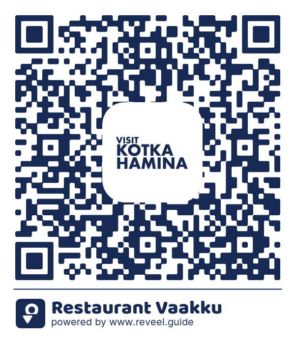 Image of the QR linking to the Restaurant Vaakku