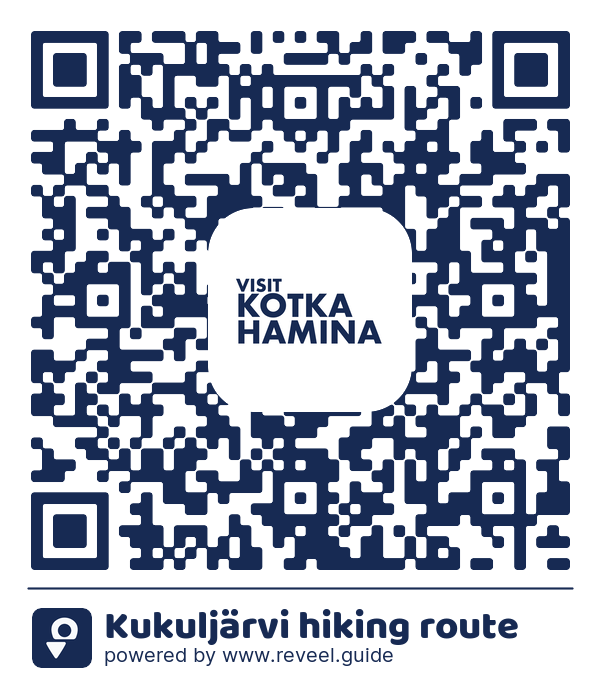 Image of the QR linking to the Skukulträskets vandringsled