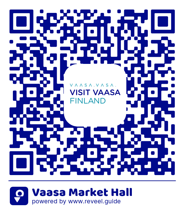 Image of the QR linking to the Vaasa Market Hall