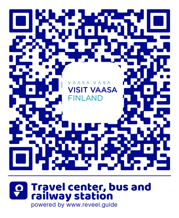 Image of the QR linking to the Travel center, bus and railway station