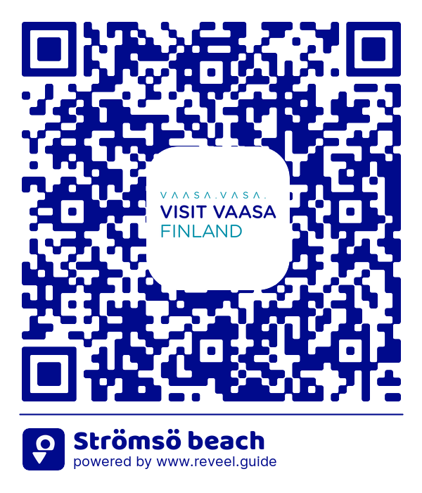 Image of the QR linking to the Strömsö beach