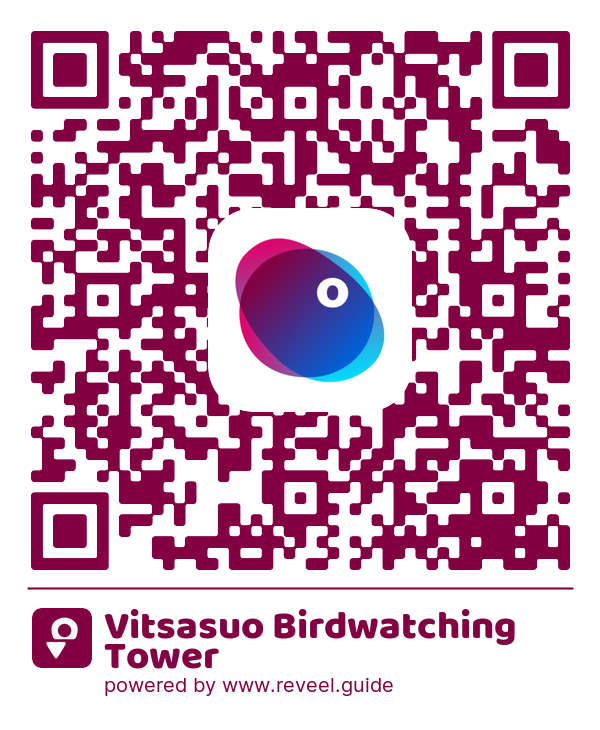Image of the QR linking to the Vitsasuo Birdwatching Tower