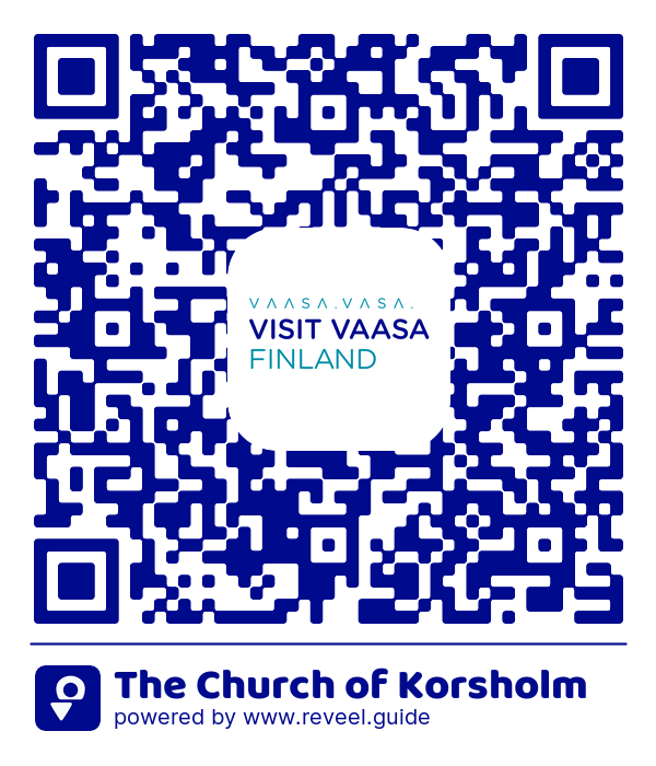 Image of the QR linking to the The Church of Korsholm