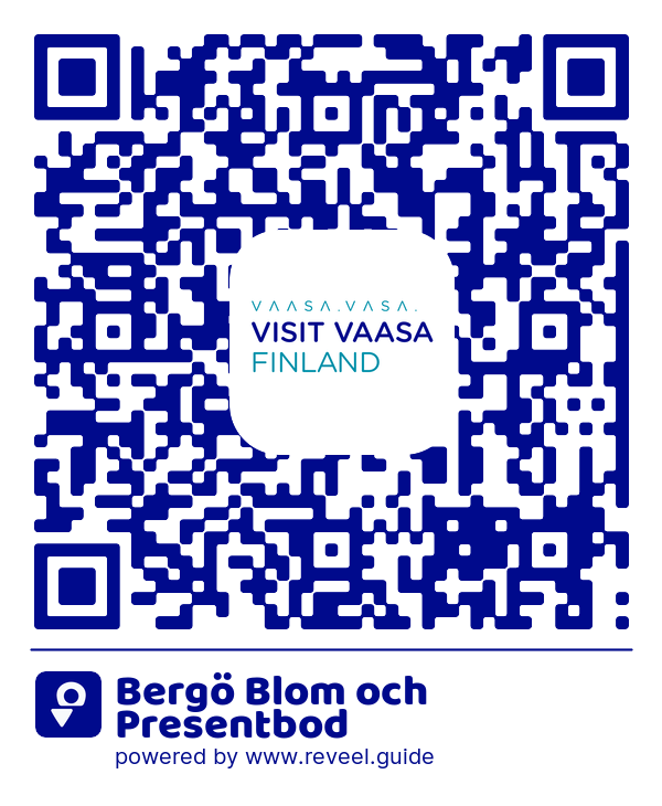 Image of the QR linking to the Bergö Blom och Presentbod
