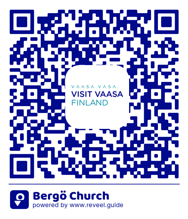 Image of the QR linking to the Bergö Church