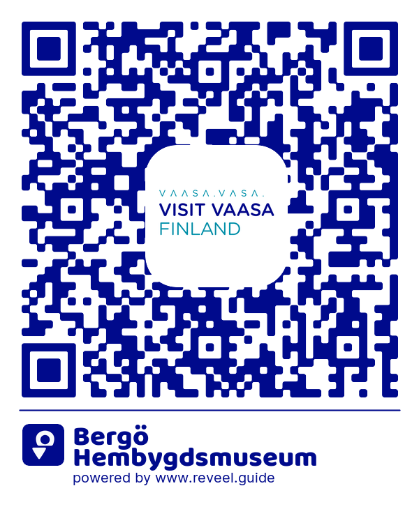 Image of the QR linking to the Bergö Hembygdsmuseum