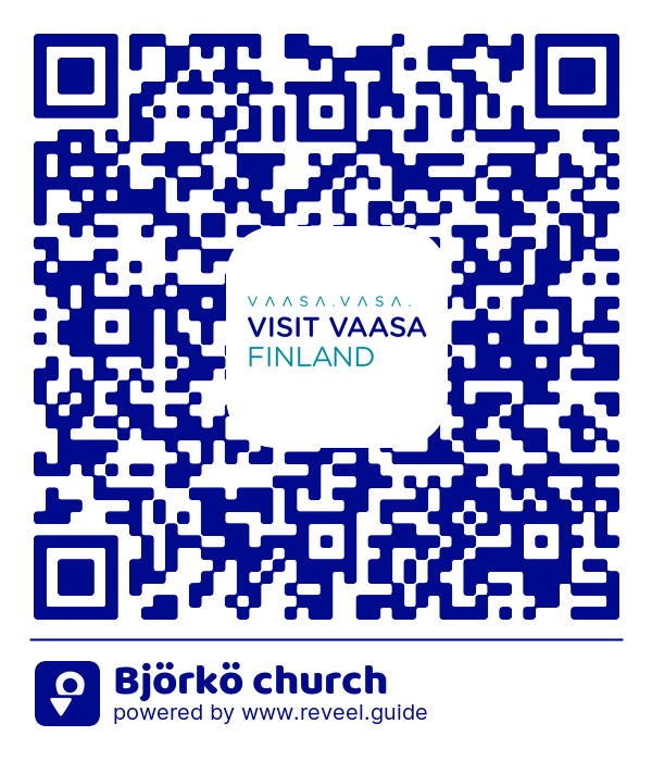 Image of the QR linking to the Björkö church