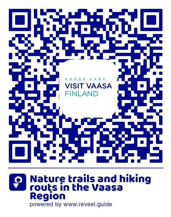 Image of the QR linking to the Nature trails and hiking routs in the Vaasa Region