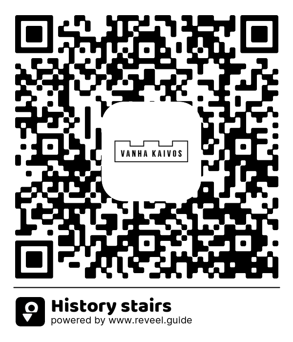 Image of the QR linking to the History stairs