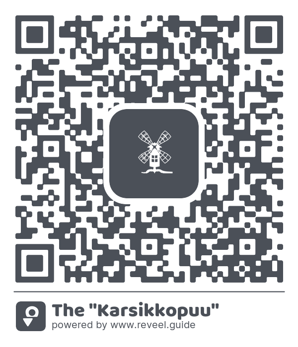 Image of the QR linking to the The "Karsikkopuu"