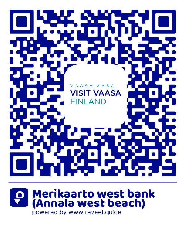 Image of the QR linking to the Merikaarton länsiranta (Annalan länsiranta)