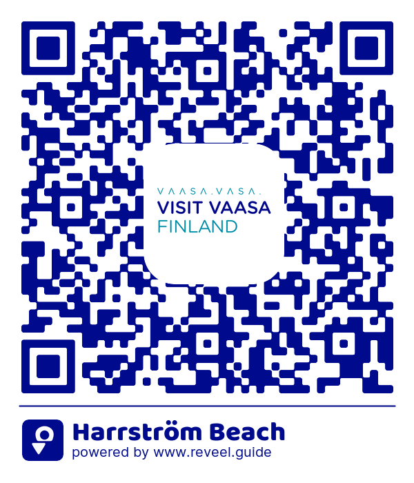 Image of the QR linking to the Harrström badstrand