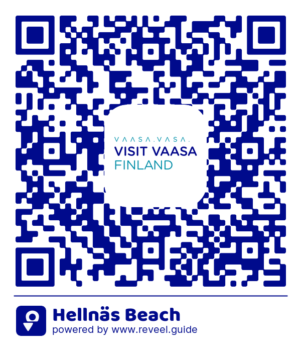 Image of the QR linking to the Hellnäs strand