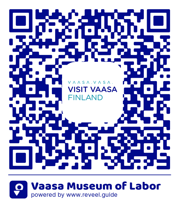 Image of the QR linking to the Vaasa Museum of Labor