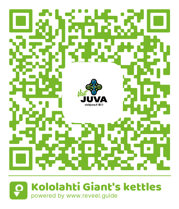 Image of the QR linking to the Kololahti Giant's kettles