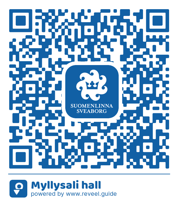 Image of the QR linking to the Myllysali hall