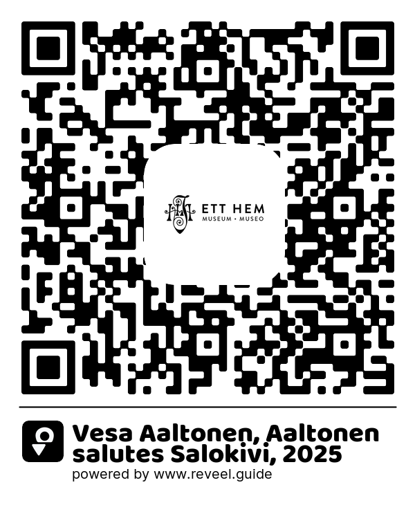 Image of the QR linking to the Vesa Aaltonen, Aaltonen salutes Salokivi, 2025