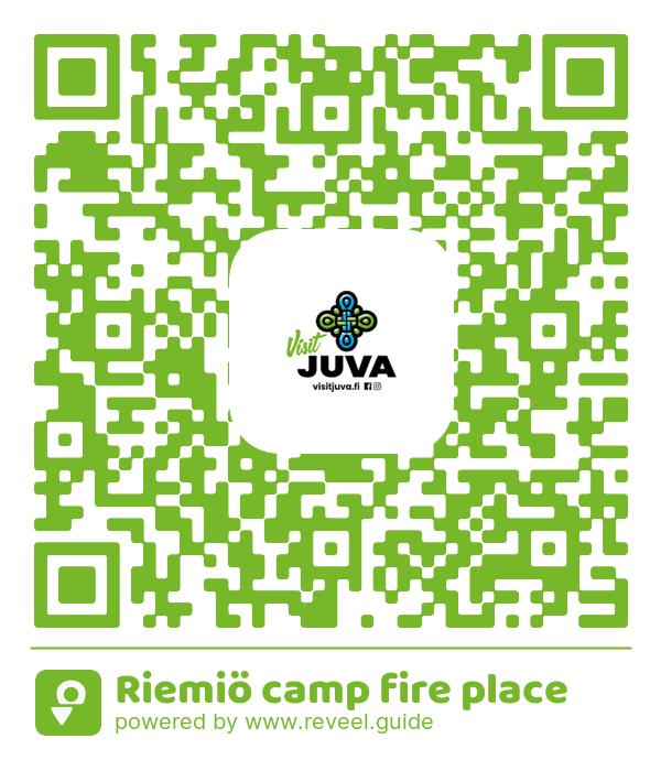Image of the QR linking to the Riemiö camp fire place