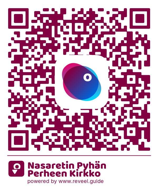Image of the QR linking to the Nasaretin Pyhän Perheen Kirkko