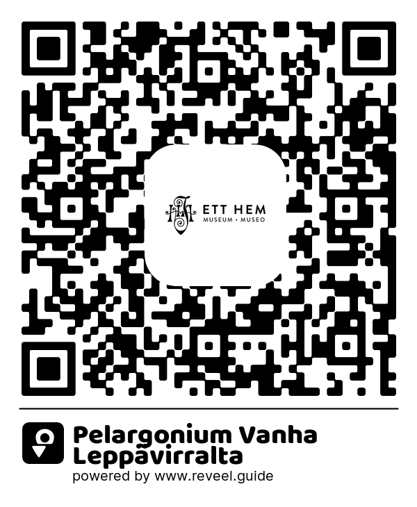 Image of the QR linking to the Pelargonium Vanha Leppävirralta