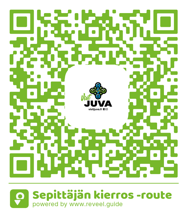 Image of the QR linking to the Sepittäjän kierros -route