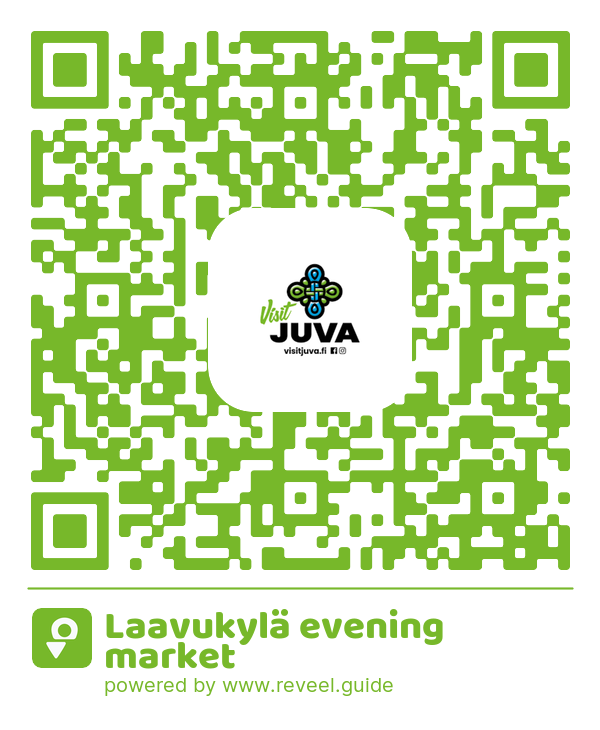Image of the QR linking to the Laavukylä evening market