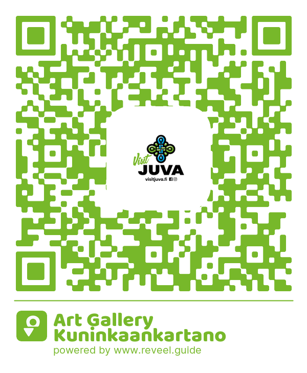 Image of the QR linking to the Art Gallery Kuninkaankartano