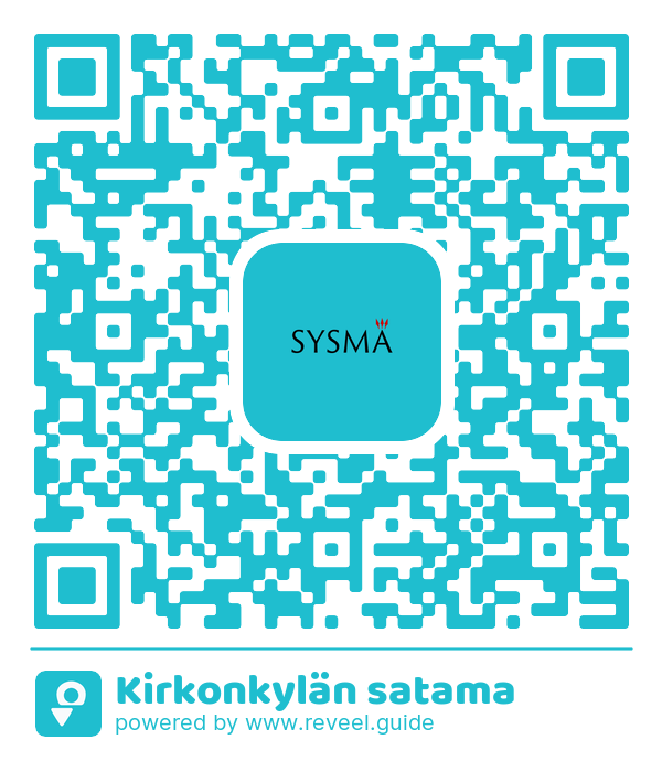 Image of the QR linking to the Kirkonkylän satama