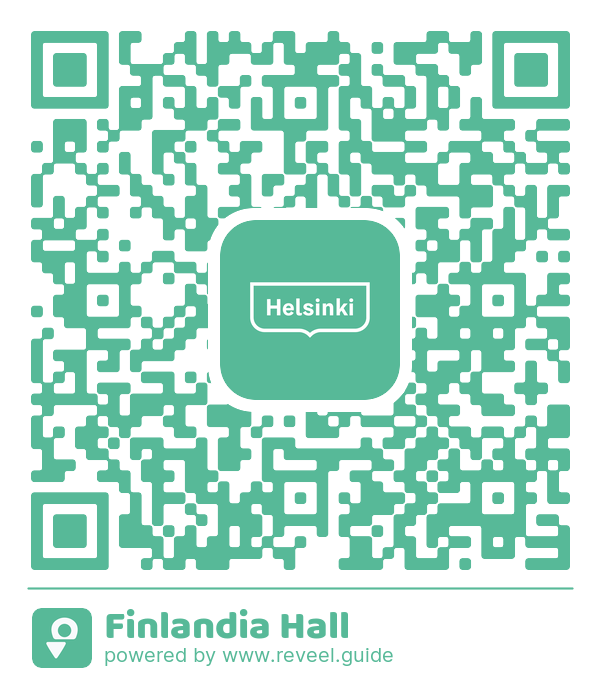 Image of the QR linking to the Finlandia Hall