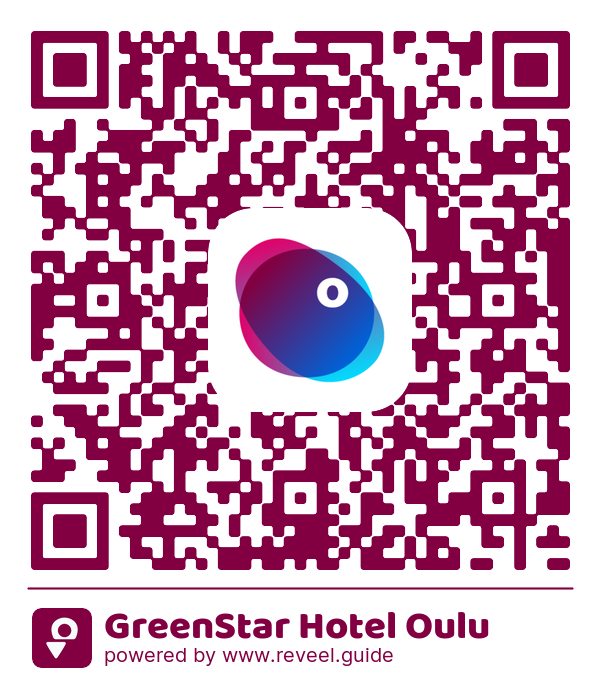 Image of the QR linking to the GreenStar Hotel Oulu