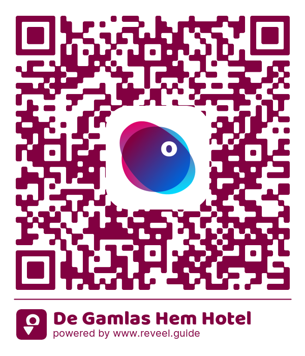 Image of the QR linking to the De Gamlas Hem Hotel