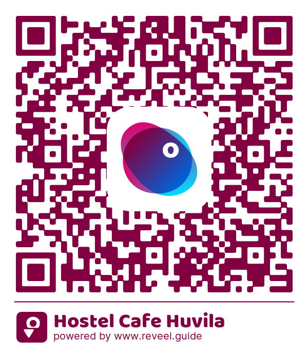 Image of the QR linking to the Hostel Cafe Huvila