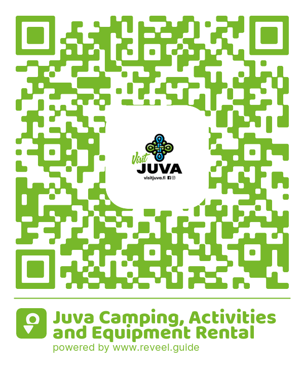 Image of the QR linking to the Juva Camping, Activities and Equipment Rental