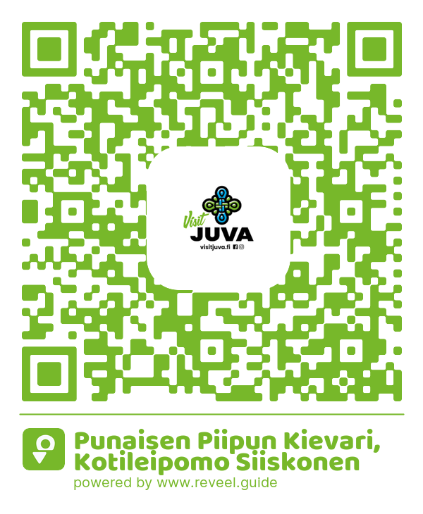 Image of the QR linking to the Punaisen Piipun Kievari, Kotileipomo Siiskonen