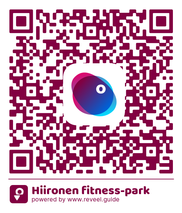 Image of the QR linking to the Hiironen fitness-park