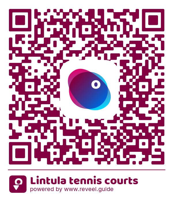 Image of the QR linking to the Lintula tennis courts