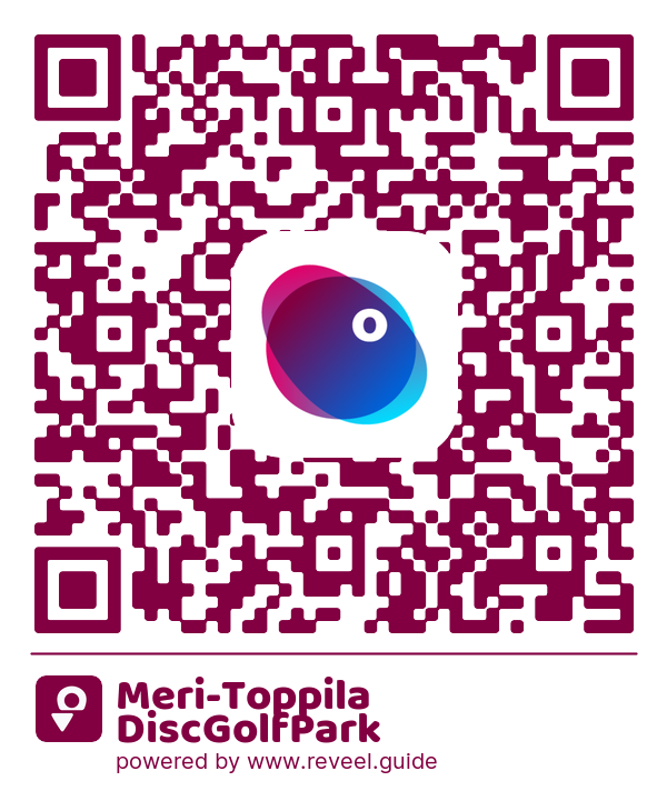 Image of the QR linking to the Meri-Toppila DiscGolfPark