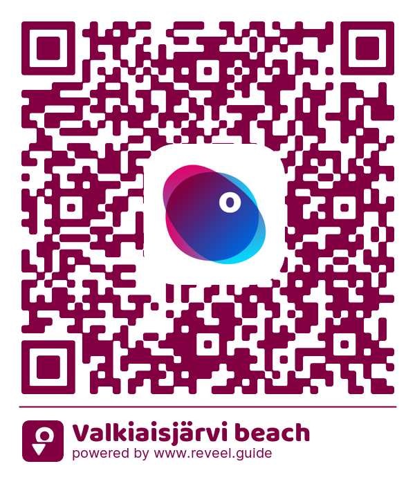 Image of the QR linking to the Valkiaisjärvi beach