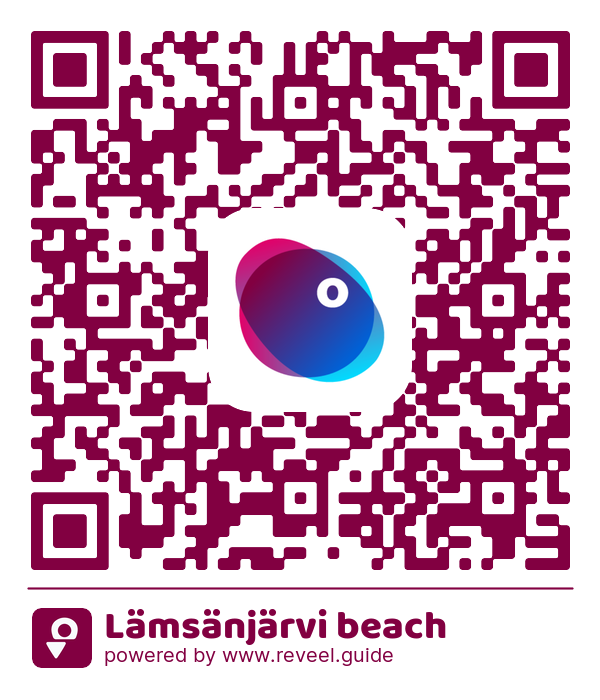 Image of the QR linking to the Lämsänjärvi beach