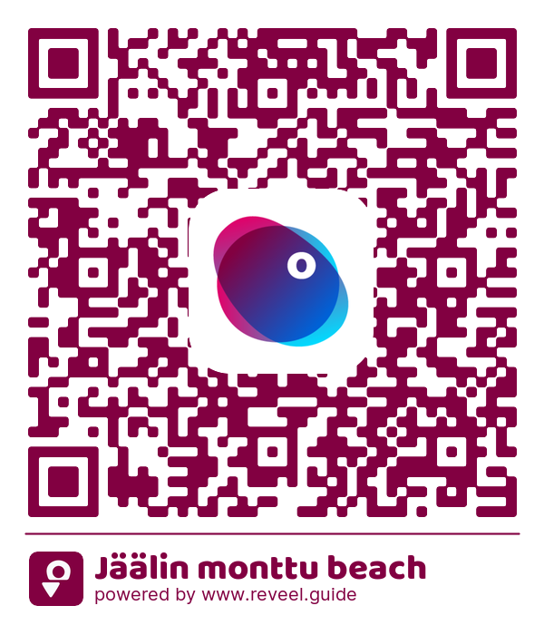 Image of the QR linking to the Jäälin monttu beach