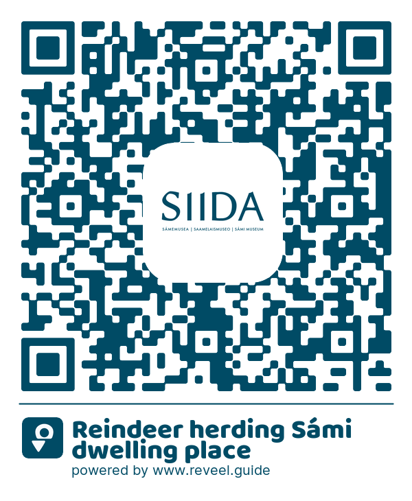 Image of the QR linking to the Reindeer herding Sámi dwelling place