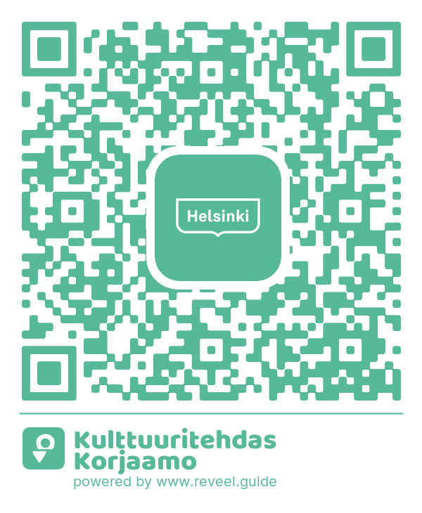 Image of the QR linking to the Kulttuuritehdas Korjaamo