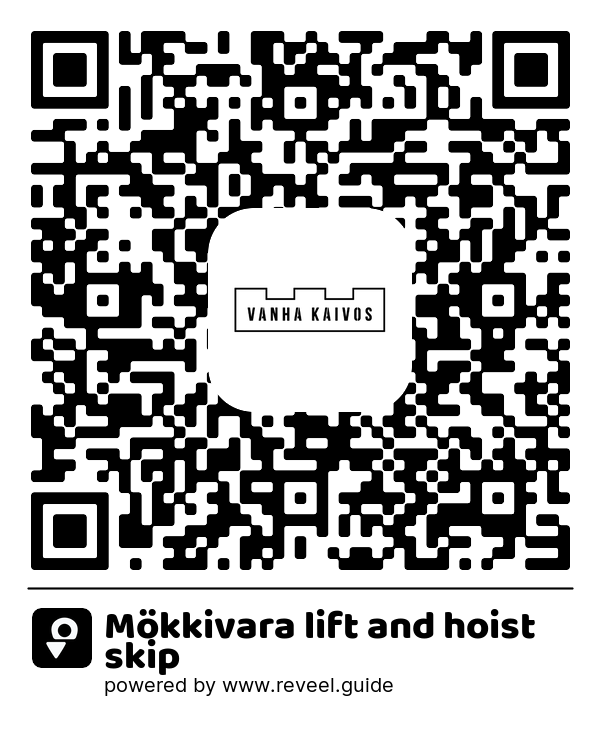 Image of the QR linking to the Mökkivara lift and hoist skip