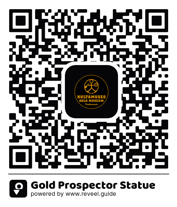 Image of the QR linking to the Gold Prospector Statue