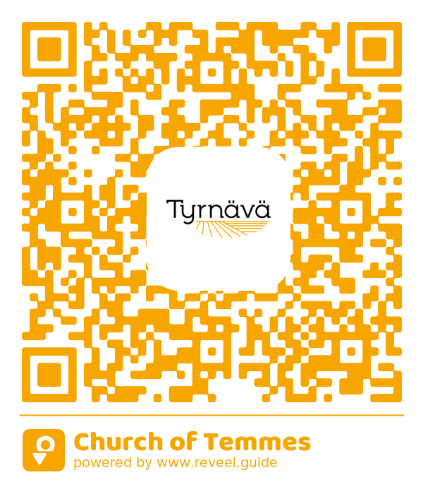 Image of the QR linking to the Church of Temmes